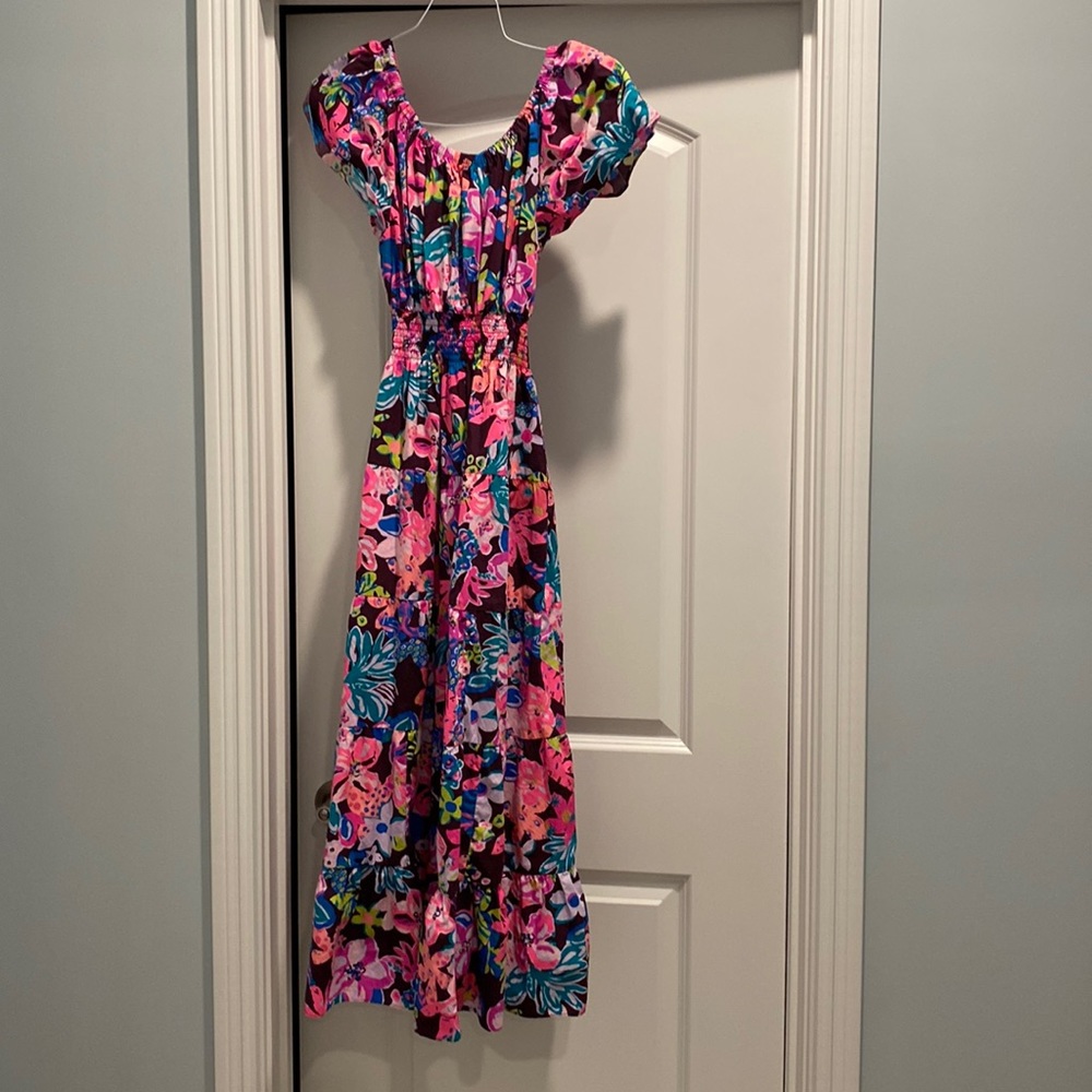 Women's Pink Floral Maxi Dress